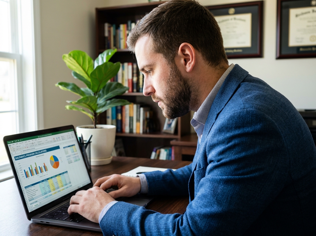 Jeune homme en travail sur son ordinateur dans un bureau